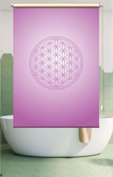 Extartiqe Duschrollo  Blume des Lebens brombeere